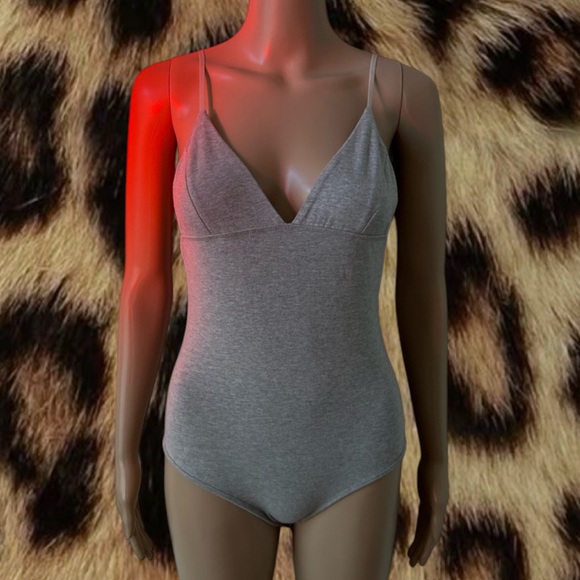 La Hearts Tops - LA HEARTS Grey Bodysuit